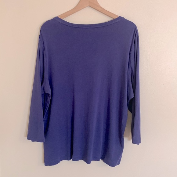 Preswick & Moore Quarter Sleeve Top - Picture 2 of 4